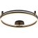 Светильник потолочный Crystal Lux FERNANDO PL72W LED COFFEE/BLACK