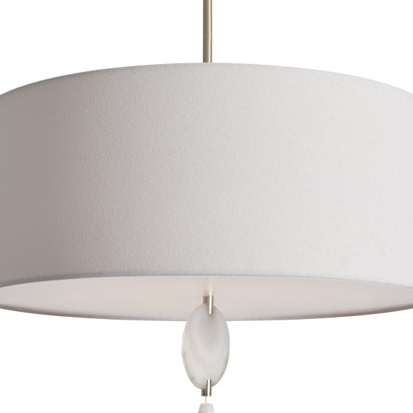 Люстра подвесная с светло-серым абажуром, 5 ламп Е14 Freya Agate FR2052PL-05N