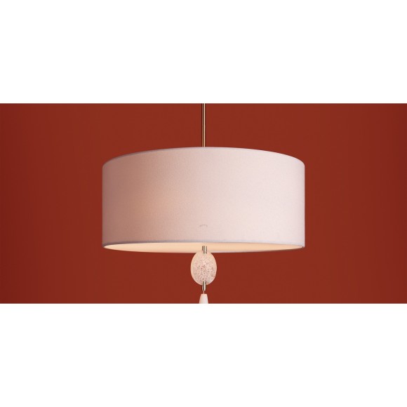 Люстра подвесная с светло-серым абажуром, 5 ламп Е14 Freya Agate FR2052PL-05N