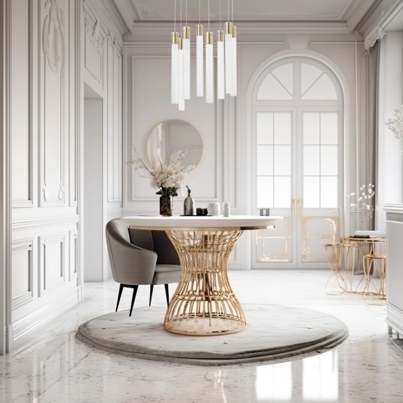 SL1229.303.08 Люстра подвесная ST-Luce Латунь/Прозрачный GU10 8*5W TERNI