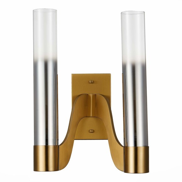 SL1235.301.02 Бра ST-Luce Латунь/Хром, Прозрачный E14 2*40W ETTORE SL1235.301.02 Бра ST-Luce Латунь/Хром, Прозрачный E14 2*40W ETTORE