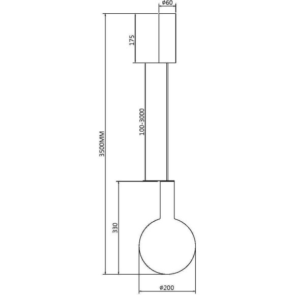 Подвесной светильник Maytoni MOD182PL-L4B3K