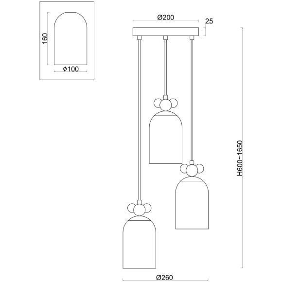 Подвесной светильник Freya FR5365PL-03CH Подвесной светильник Freya FR5365PL-03CH