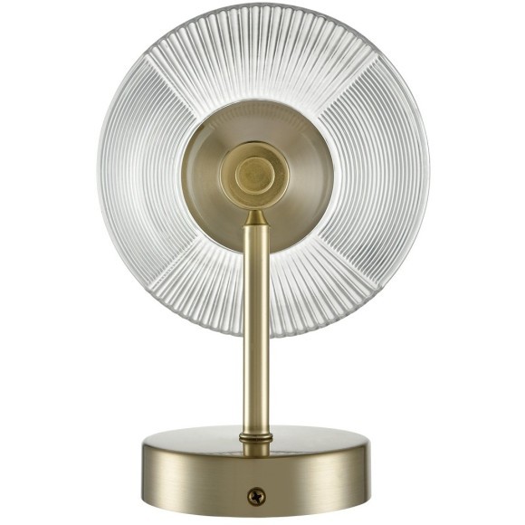 6596/1W MODERNI LN24 латунь титаниум/прозрачный, металл/стекло Бра E27 1*60W 220V CORNE