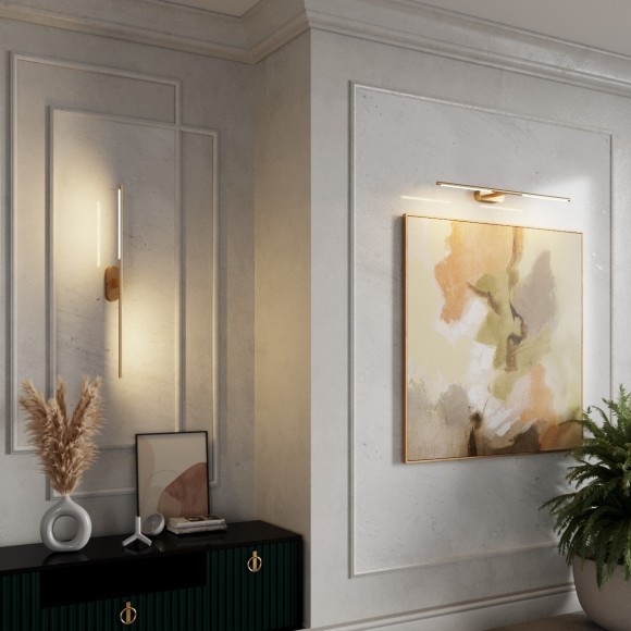 6635/9WL HIGHTECH ODL24 металл/античная бронза/акрил Настенный светильник IP20 LED 9W  3000K/4000K/6000K (перекл ч/з тумблер) 220V ALEDO