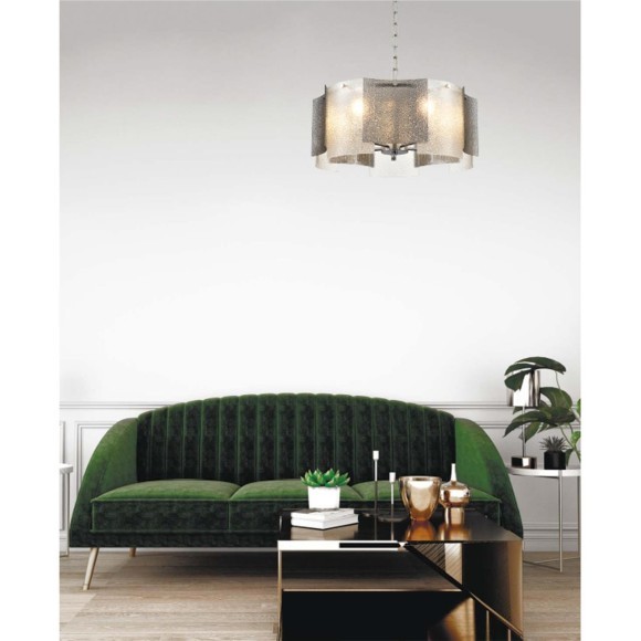 6594/5 MODERNI LN24 хром/тонированное стекло, металл/стекло Люстра подвесная E14 5*40W 220V DANDY