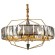 2090/05/12C Stilfort Avenue (Авеню) Бронзовая подвесная люстра с дымчатыми хрустальными плафонами E14 на 12 ламп