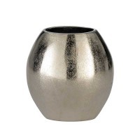 421287 ABUCAY Декоративная ваза алюминий цвет никель L165 B95 H175