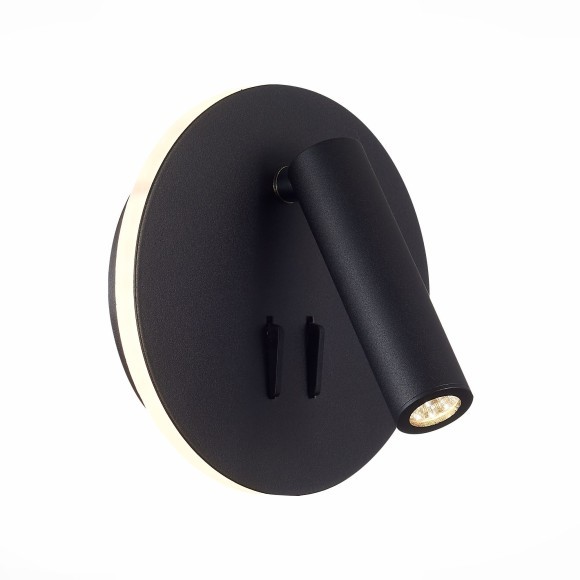 SL1586.413.01 Светильник настенный Черный LED 1*8W 3000K 624Lm Ra80 24° IP20 L-xW155xH155 170-240V Настенные светильники