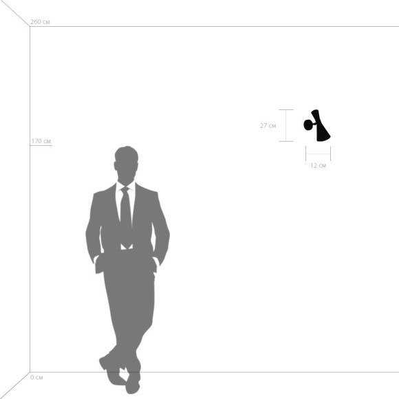 Бра Lightstar 816611 Dumo под лампу 1xE14 40W