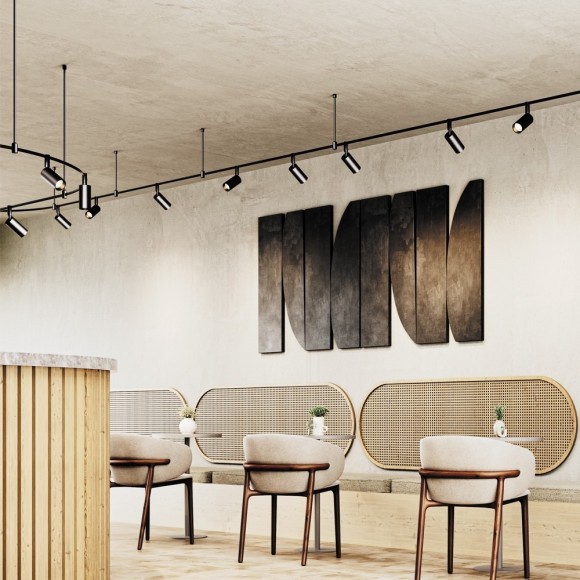 Светильник на гибкий шинопровод Maytoni Flexity TR201-1-5W3K-M-BBS 3000K 400лм 5Вт