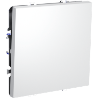 Перекрестный переключатель встраиваемый VOLTUM S70 одноклавишный 10А, (белый матовый)