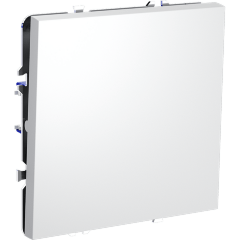 Перекрестный переключатель встраиваемый VOLTUM S70 одноклавишный 10А, (белый матовый)