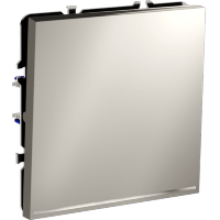 Выключатель встраиваемый VOLTUM S70 одноклавишный с подсветкой 10А, (кашемир)