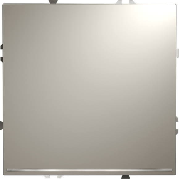 Выключатель встраиваемый VOLTUM S70 одноклавишный с подсветкой 10А, (кашемир)