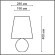 8119/1T COMFI LN25 серый, керамика/текстиль Настольная лампа E27 1*60W 220V AVALONA