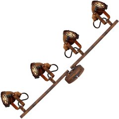 Спот потолочный Lussole GRLSP-9803 ROCKVILLE IP21 под лампы 4xGU10 22W Спот потолочный Lussole GRLSP-9803 ROCKVILLE IP21 под лампы 4xGU10 22W