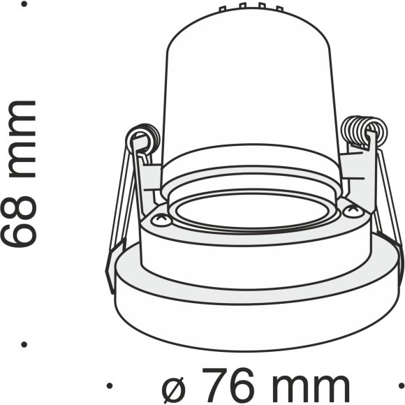 Встраиваемый светильник Technical DL040-L10B4K