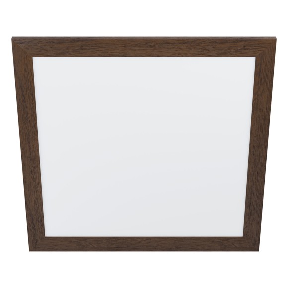 99475 PIGLIONASS PIGLIONASSO Светодиодный потолочный светильник, 32Вт, 4700Лм, 4000К, L645 B645 H55, сталь/пластик/дерево, белый/коричневый