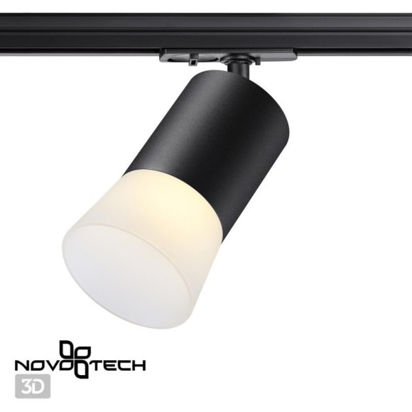 Однофазный двужильный трековый светильник Novotech 370902 ELINA под сменную лампу GU10 Однофазный двужильный трековый светильник Novotech 370902 ELINA под сменную лампу GU10