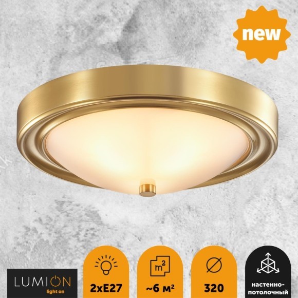 Настенно-потолочный светильник Lumion 5259/2C NINA под лампы 2xE27 2*60W