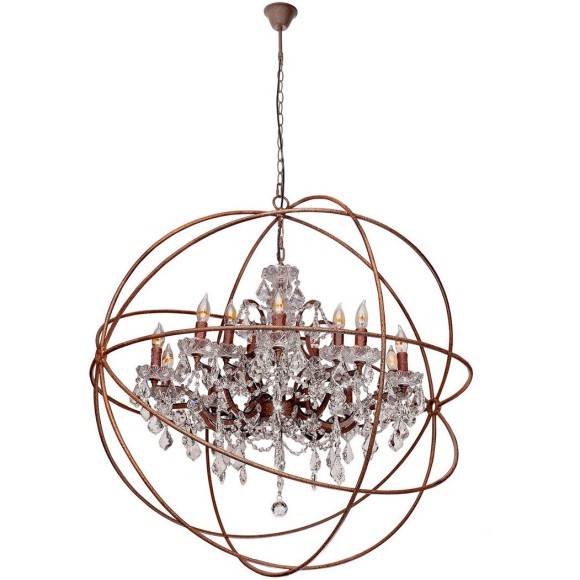 LOFT1897/15 Подвесная люстра LOFT IT Foucaults orb crystal