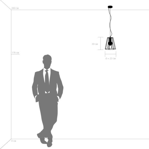 Подвесной светильник с 1 плафоном Lightstar 798121 Genni под лампу 1xE27 40W