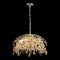 LSP-6041 Lussole PRESIDIO Подвесная люстра, блестящее золото, прозрачные хрустальные плафоны, E14, 8 ламп, IP20