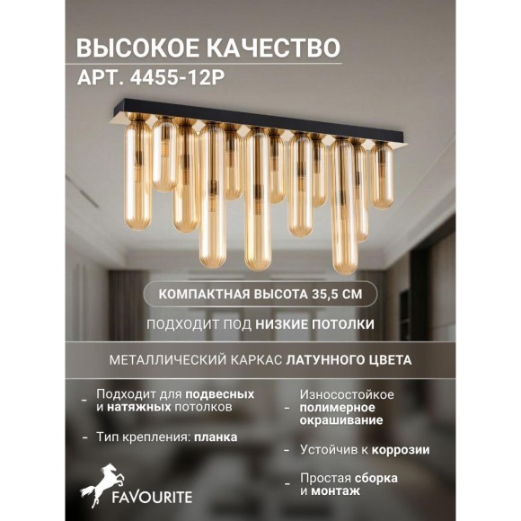 Потолочный светильник Stalactit 4455-12P