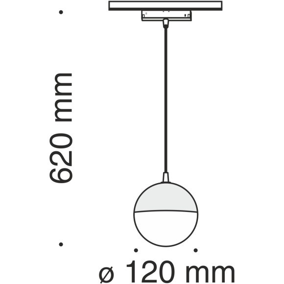 TR018-2-10W4K-B Трековый магнитный светодиодный светильник Maytoni Gravity CRI90+ 4000К 1000Лм 270° 10Вт