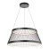 SY0137 Lussole MACON Подвесная люстра черная с белым акриловым плафоном, LED 75 Вт, 3000 К, 6750 Лм