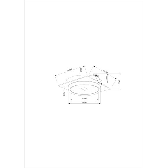 Встраиваемый светильник Maytoni DL086-GX53-SQ-BW Hoop под лампу 1xGX53 15W