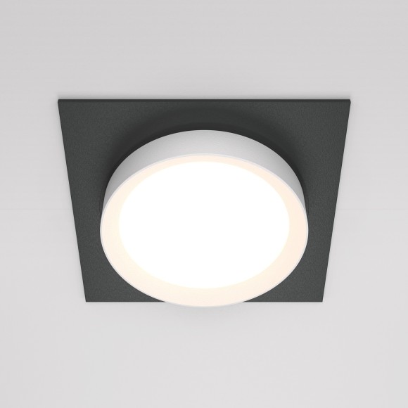 Встраиваемый светильник Maytoni DL086-GX53-SQ-BW Hoop под лампу 1xGX53 15W