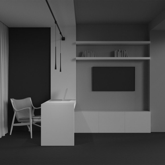 TR167-1-7W3K-M-B Светодиодный светильник на резиновый шинопровод Maytoni Elasity CRI90+ 3000К 220Лм 38° 7Вт