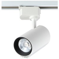 Однофазный двужильный светодиодный трековый светильник Crystallux CLT 0.31 007 20W WH 3000К 1900Лм CRI80+ 24° 20Вт