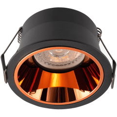 DK2410-BK Встраиваемый светильник, IP 20, 5 Вт, GU10, черно-коричневый, алюминий DK2410-BK Встраиваемый светильник, IP 20, 5 Вт, GU10, черно-коричневый, алюминий