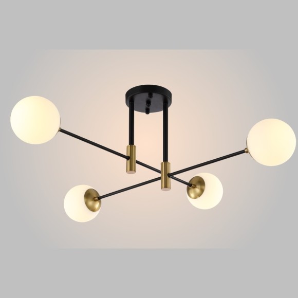 Светильник потолочный Crystal Lux FIDEL PL4 BLACK