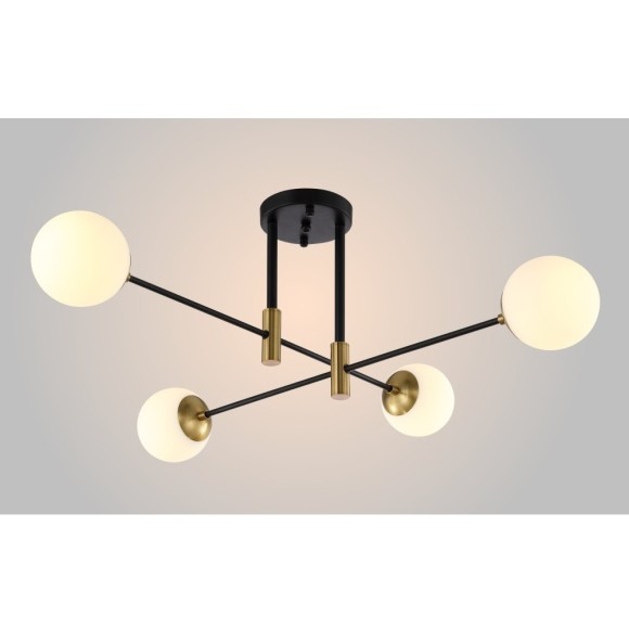 Светильник потолочный Crystal Lux FIDEL PL4 BLACK