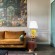 10380T/B LOFT IT DANDELION Настольная лампа, желто-бронзовое основание из керамики и металла, белый тканевый абажур, E27 1 × 40 Вт
