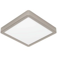 900594 Накладной светильник диммируемый FUEVA 5, 17W (LED), 3000K, L210, B210, H28, сталь, матовый никель / пластик, белый