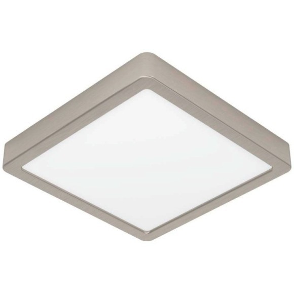 900594 Накладной светильник диммируемый FUEVA 5, 17W (LED), 3000K, L210, B210, H28, сталь, матовый никель / пластик, белый 900594 Накладной светильник диммируемый FUEVA 5, 17W (LED), 3000K, L210, B210, H28, сталь, матовый никель / пластик, белый