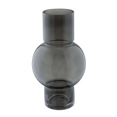 421231 AMPITABE Декоративная ваза, стекло, серый, H280, D155