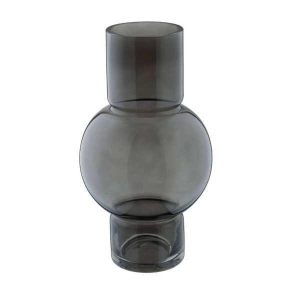 421231 AMPITABE Декоративная ваза, стекло, серый, H280, D155