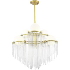 SL1511.203.06 Люстра подвесная ST-Luce Золотистый/Белый E27 6*60W ALLEGRO SL1511.203.06 Люстра подвесная ST-Luce Золотистый/Белый E27 6*60W ALLEGRO