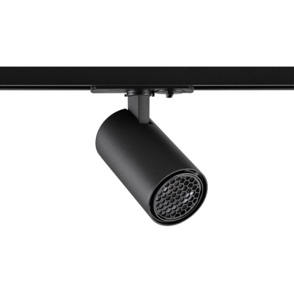 Novotech SELENE 359911 Трековый однофазный двухжильный LED-светильник минимализм, 15Вт, 842Лм, 4000К, угол 36°, CRI90, UGR19, 220В, IP20, черный алюминий, поворот 355°/90°, длина 120 мм, ширина 55 мм, высота 87 мм