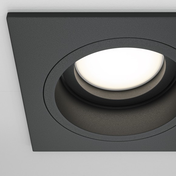 Встраиваемый светильник Maytoni DL026-2-01B Atom под лампу 1xGU10 50W Встраиваемый светильник Maytoni DL026-2-01B Atom под лампу 1xGU10 50W