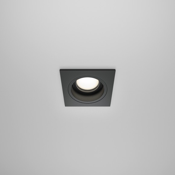 Встраиваемый светильник Maytoni DL026-2-01B Atom под лампу 1xGU10 50W Встраиваемый светильник Maytoni DL026-2-01B Atom под лампу 1xGU10 50W