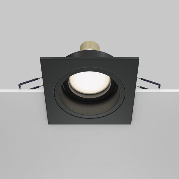 Встраиваемый светильник Maytoni DL026-2-01B Atom под лампу 1xGU10 50W Встраиваемый светильник Maytoni DL026-2-01B Atom под лампу 1xGU10 50W