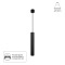 Точечный подвесной светильник Arte Lamp RIDGET A1526SP-1BK
