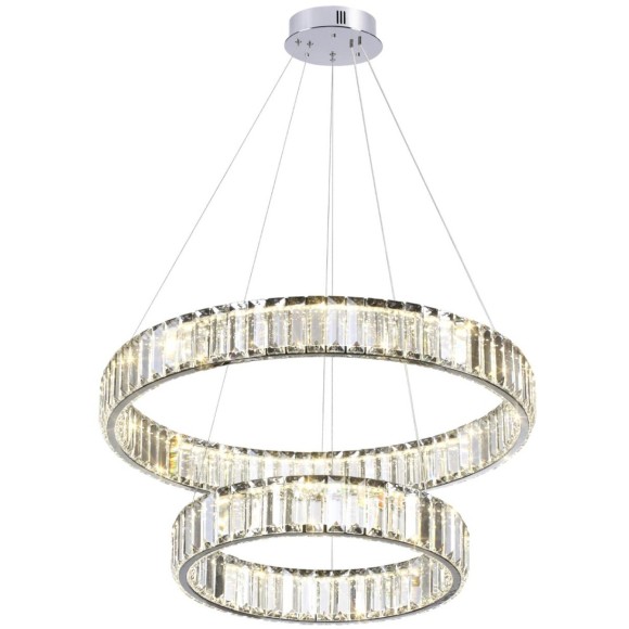 Люстра подвесная кольцевая хрустальная Odeon Light LED 60W 4000K 7140Лм VEKIA 4930/60L Люстра подвесная кольцевая хрустальная Odeon Light LED 60W 4000K 7140Лм VEKIA 4930/60L